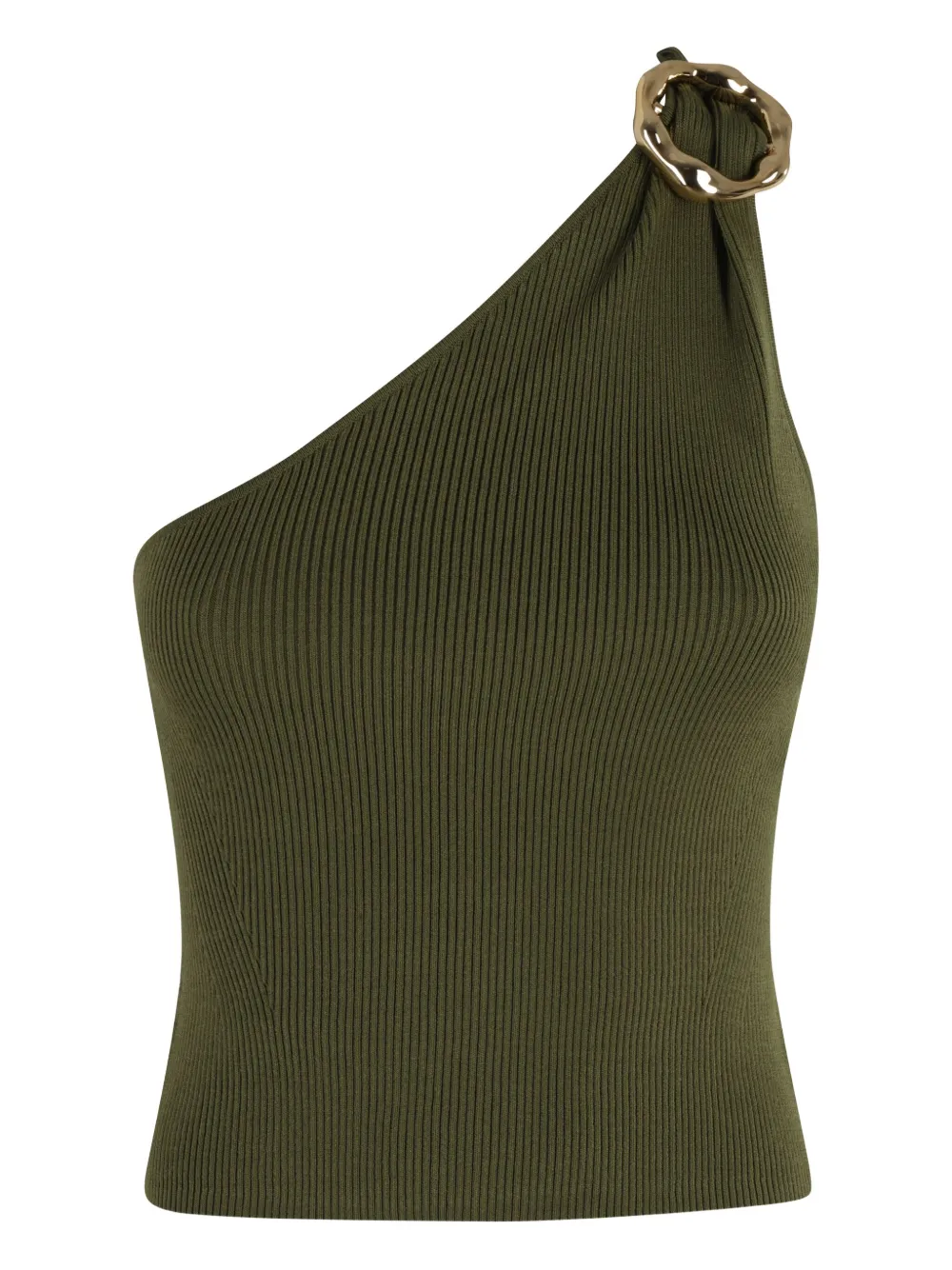 Ребристый топ на одно плечо Simkhai, зеленый
Ребристый топ на одно плечо Simkhai, зеленый