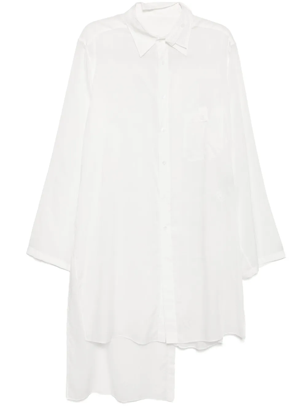 Полупрозрачная рубашка Yohji Yamamoto, белый
Полупрозрачная рубашка Yohji Yamamoto, белый