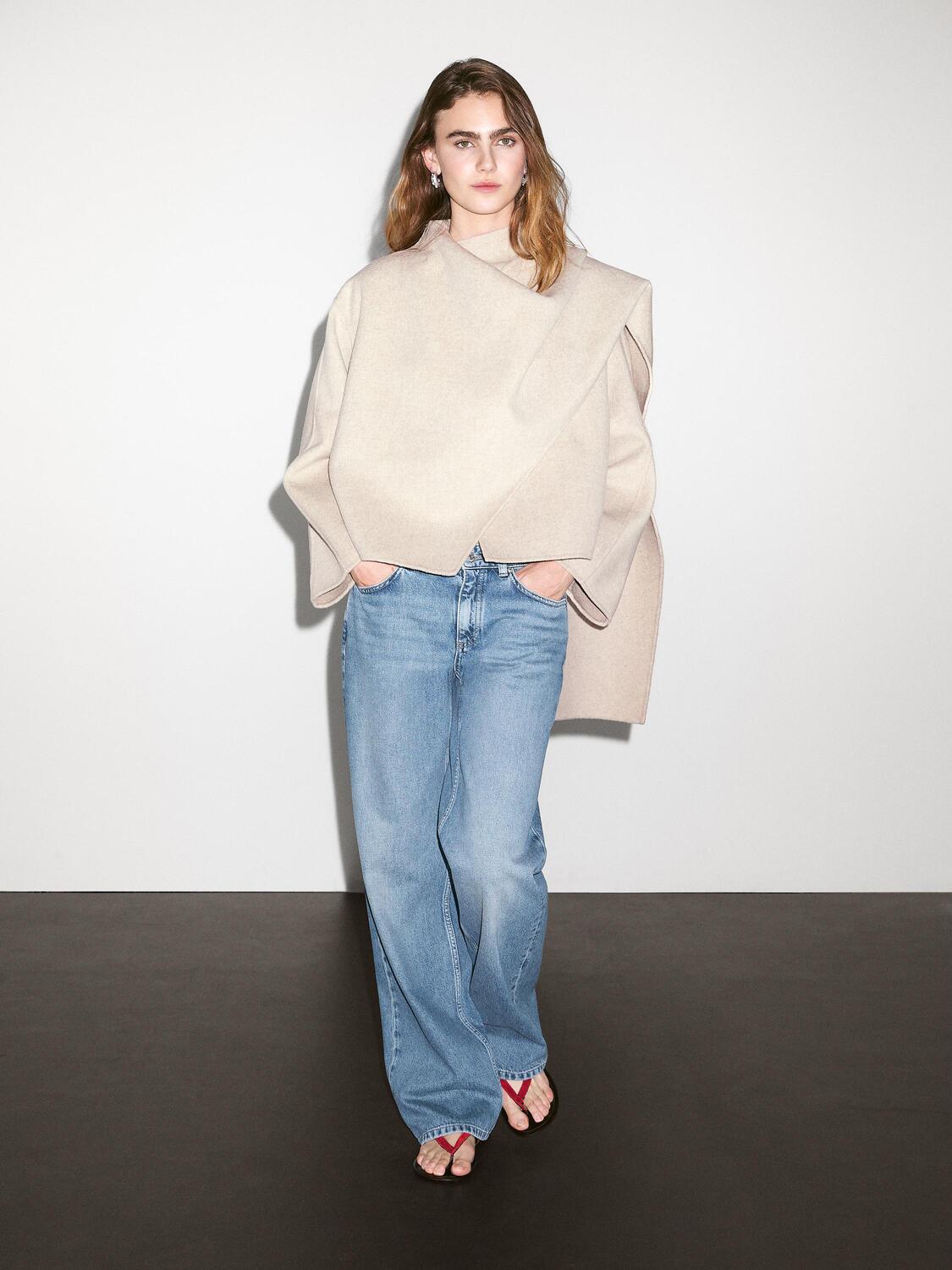 Короткое пальто с шарфом Massimo Dutti, Natural Grey
Короткое пальто с шарфом Massimo Dutti, Natural Grey