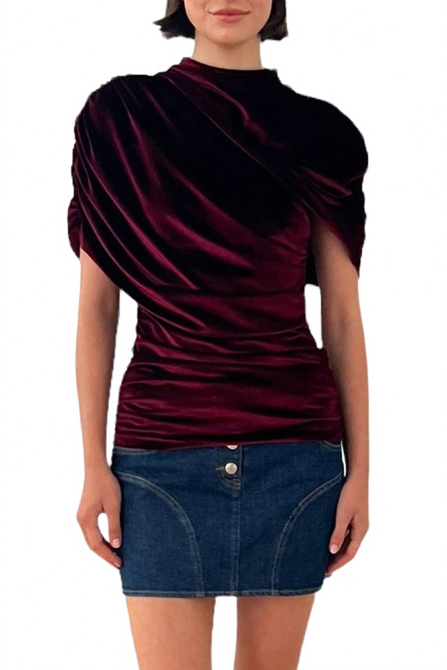 Эвианна Топ в бордовом Amanda Uprichard
Эвианна Топ в бордовом Amanda Uprichard