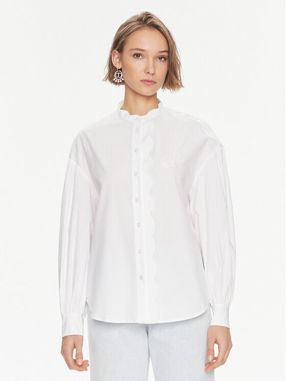 Рубашка свободного кроя Twinset, белый
Рубашка свободного кроя Twinset, белый