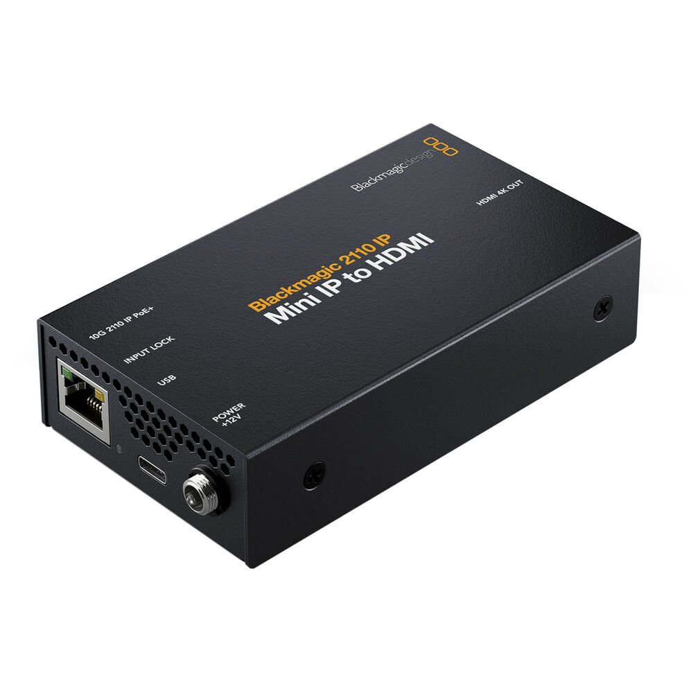 Blackmagic Design 2110 IP Mini IP в HDMI конвертер
Blackmagic Design 2110 IP Mini IP в HDMI конвертер