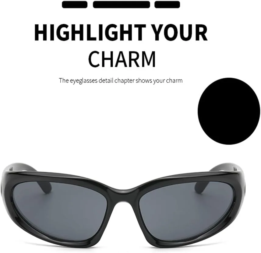 Модные панк-очки, солнцезащитные очки в стиле Y2K для женщин, солнцезащитные очки с обтекаемой формой, очки с защитой от УФ-излучения UV400 KTUCN, Pearly Silver
Модные панк-очки, солнцезащитные очки в стиле Y2K для женщин, солнцезащитные очки с обтекаемой формой, очки с защитой от УФ-излучения UV400 KTUCN, Pearly Silver