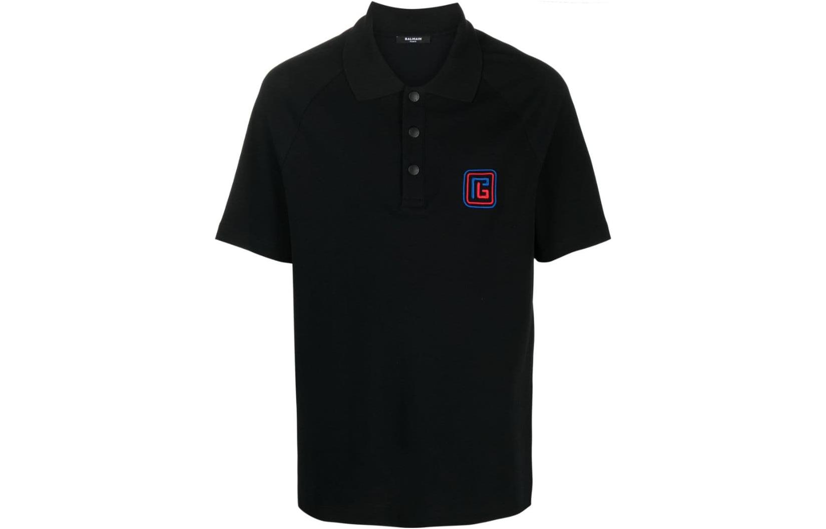 Поло с вышитым логотипом BALMAIN, черный
Поло с вышитым логотипом BALMAIN, черный