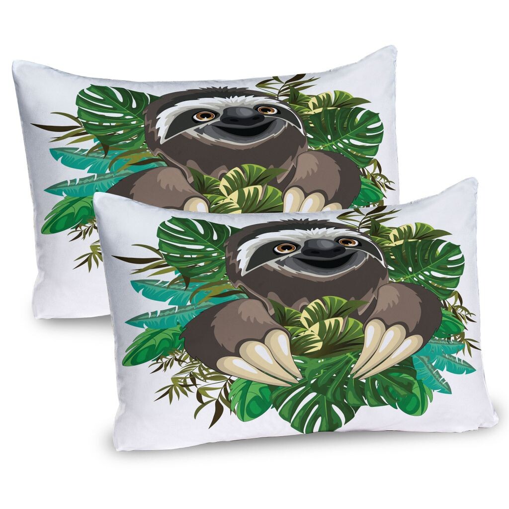 Чехлы на подушку ABAKUHAUS Sloth, набор из 2 шт., Мультяшное млекопитающее в тропических джунглях с милым персонажем из зеленого бананового листа, чехол для подушки с декоративным принтом, 80x40 см, шоколадно-зеленый цвет слоновой кости
Чехлы на подушку ABAKUHAUS Sloth, набор из 2 шт., Мультяшное млекопитающее в тропических джунглях с милым персонажем из зеленого бананового листа, чехол для подушки с декоративным принтом, 80x40 см, шоколадно-зеленый цвет слоновой кости