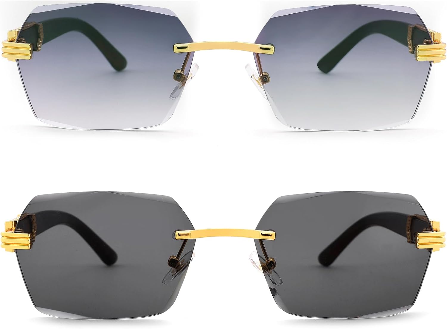 Солнцезащитные очки Pro Acme без оправы, прямоугольной формы, для мужчин и женщин, шестиугольные солнцезащитные очки, безрамочные очки в стиле Y2K, B3 2 Pack (Gradient Grey + Grey)
Солнцезащитные очки Pro Acme без оправы, прямоугольной формы, для мужчин и женщин, шестиугольные солнцезащитные очки, безрамочные очки в стиле Y2K, B3 2 Pack (Gradient Grey + Grey)