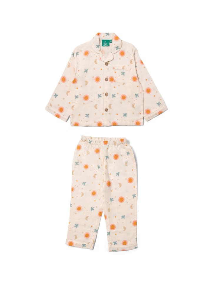 Little Green Radicals Классическая органическая пижама кремового цвета
Little Green Radicals Классическая органическая пижама кремового цвета