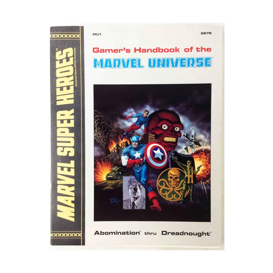 Gamer's Handbook of the Marvel Universe #1 - Abomination thru Dreadnought, Marvel Super Heroes (TSR), мягкая обложка
Gamer's Handbook of the Marvel Universe #1 - Abomination thru Dreadnought, Marvel Super Heroes (TSR), мягкая обложка