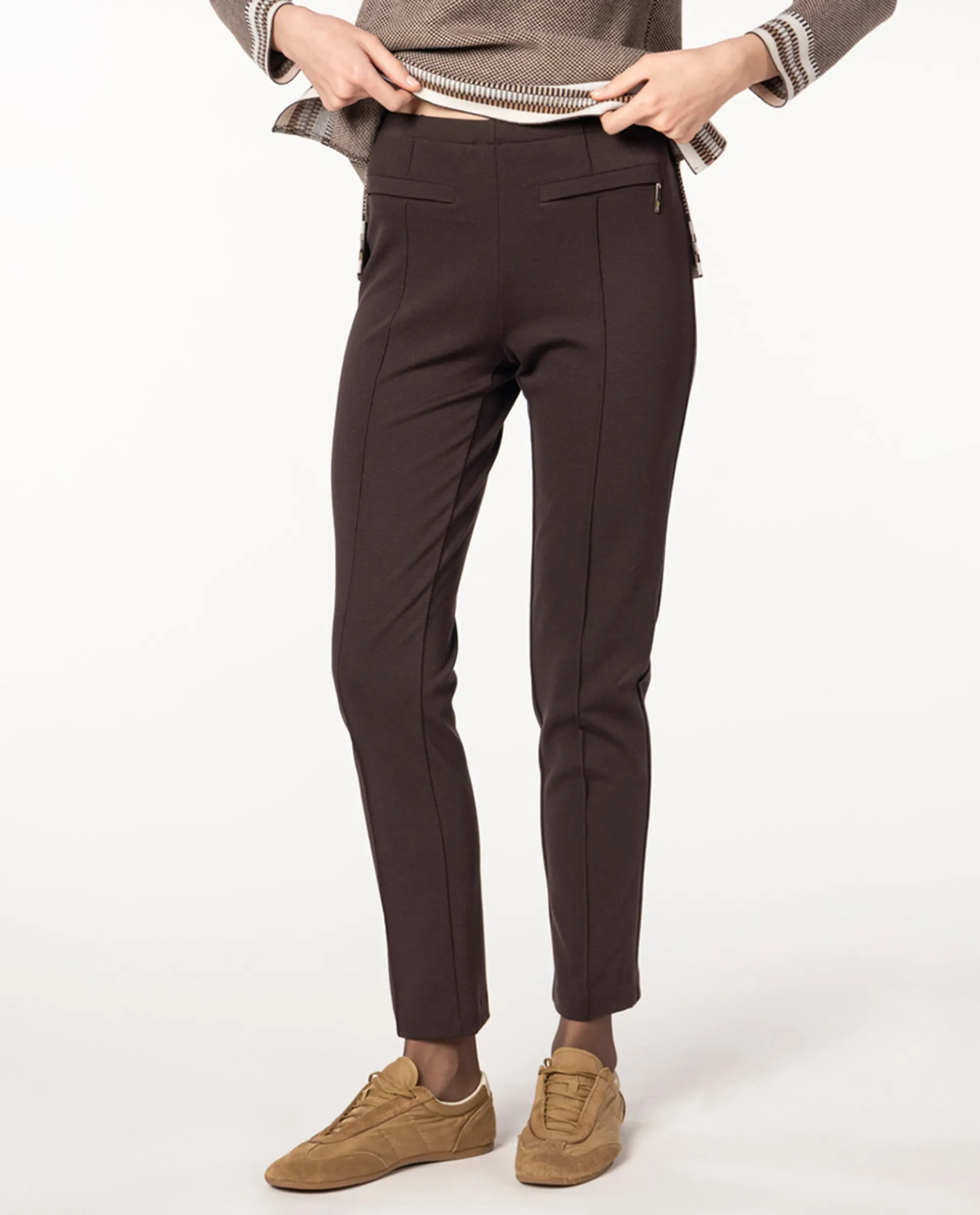 Женские джинсы скинни с декоративными швами Naulover, коричневый 
Женские джинсы скинни с декоративными швами Naulover, коричневый