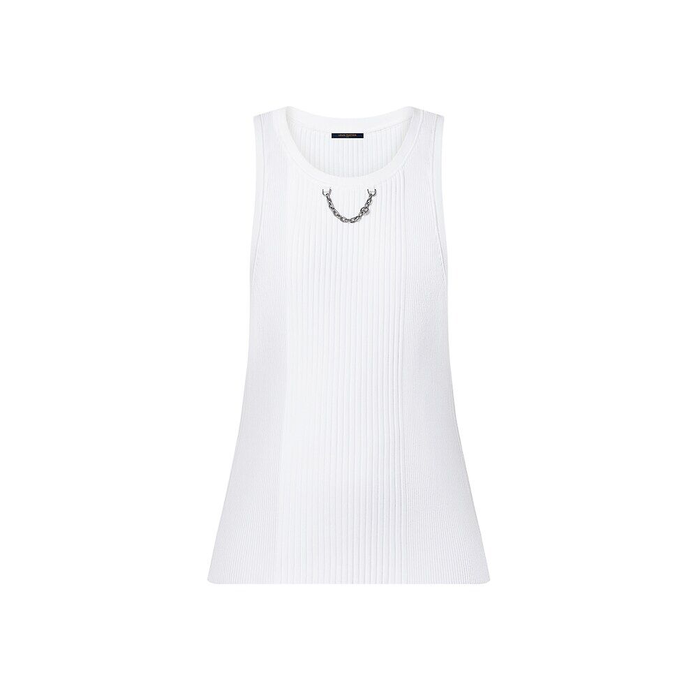 Ребристый топ-майка Louis Vuitton, белый
Ребристый топ-майка Louis Vuitton, белый