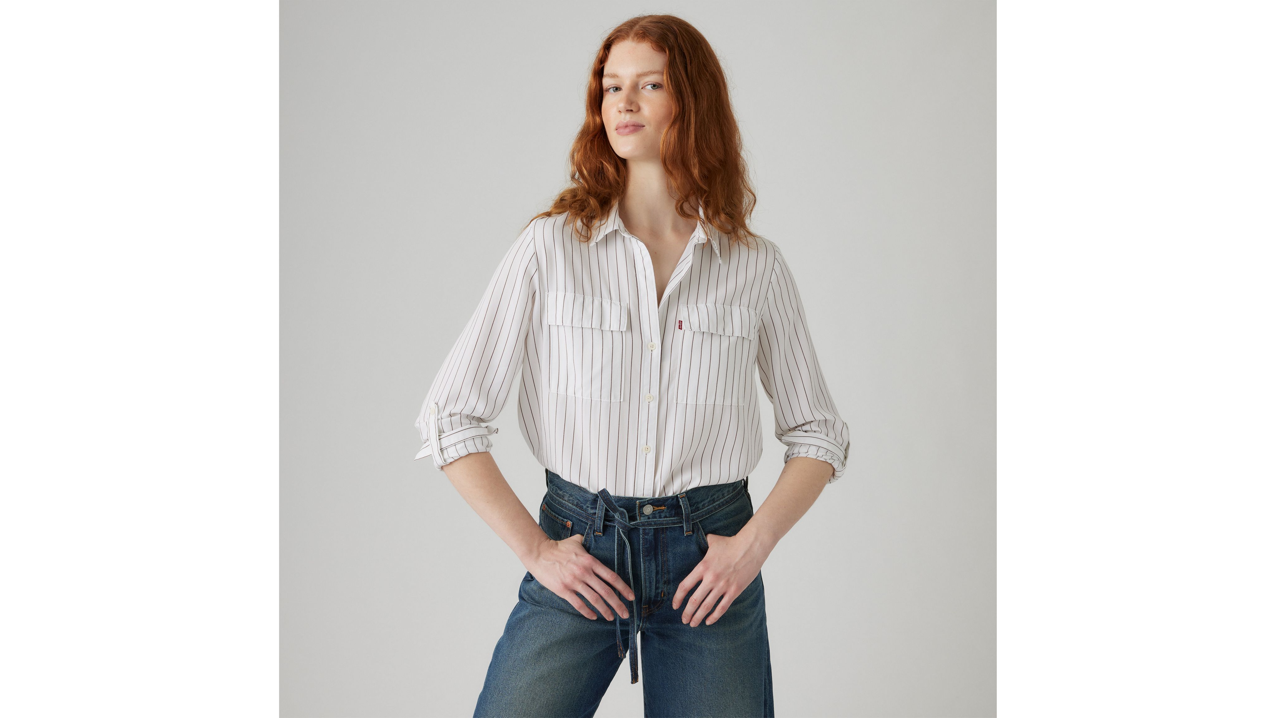 Рубашка Doreen Utility Levi's, Addie Pin Stripe - White
Рубашка Doreen Utility Levi's, Addie Pin Stripe - White
