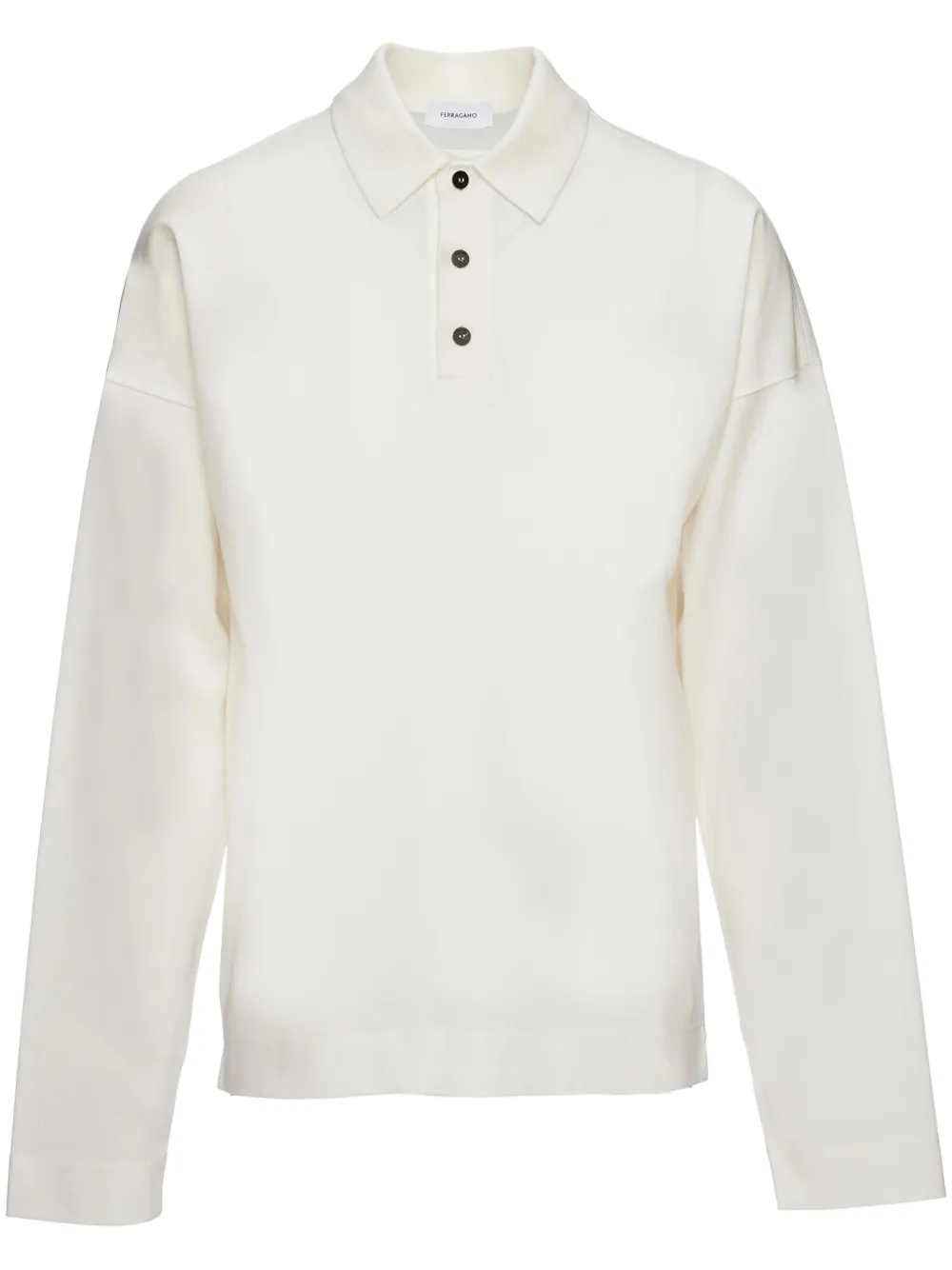 Рубашка поло с длинными рукавами Ferragamo, белый
Рубашка поло с длинными рукавами Ferragamo, белый