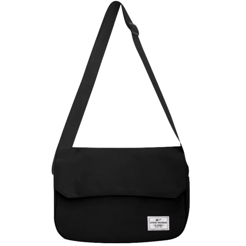 WARRIOR Холщовая сумка через плечо унисекс белая, Black 
WARRIOR Холщовая сумка через плечо унисекс белая, Black