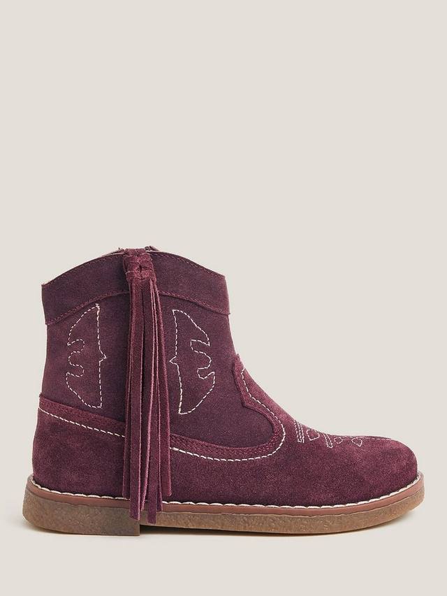 Детские замшевые ковбойские сапоги Monsoon, Burgundy
Детские замшевые ковбойские сапоги Monsoon, Burgundy