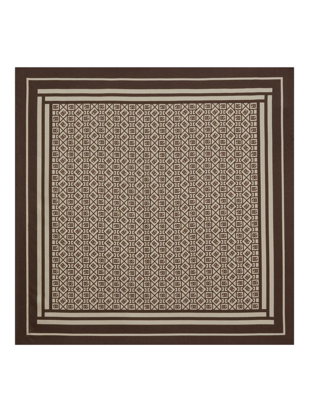 Шелковый платок с монограммой DOLCE & GABBANA, коричневый
Шелковый платок с монограммой DOLCE & GABBANA, коричневый