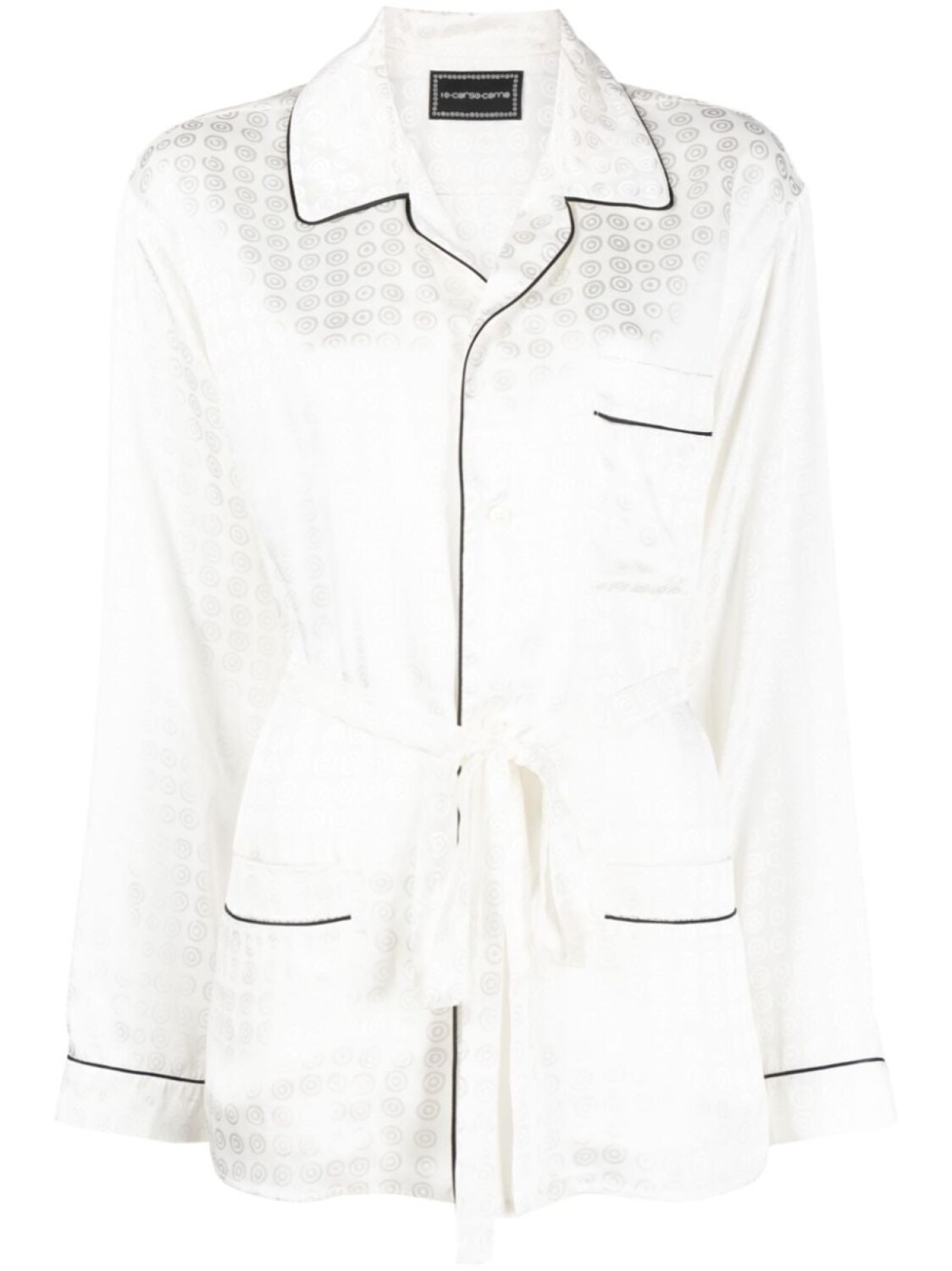 Corso Como рубашка с поясом и узором, белый
Corso Como рубашка с поясом и узором, белый