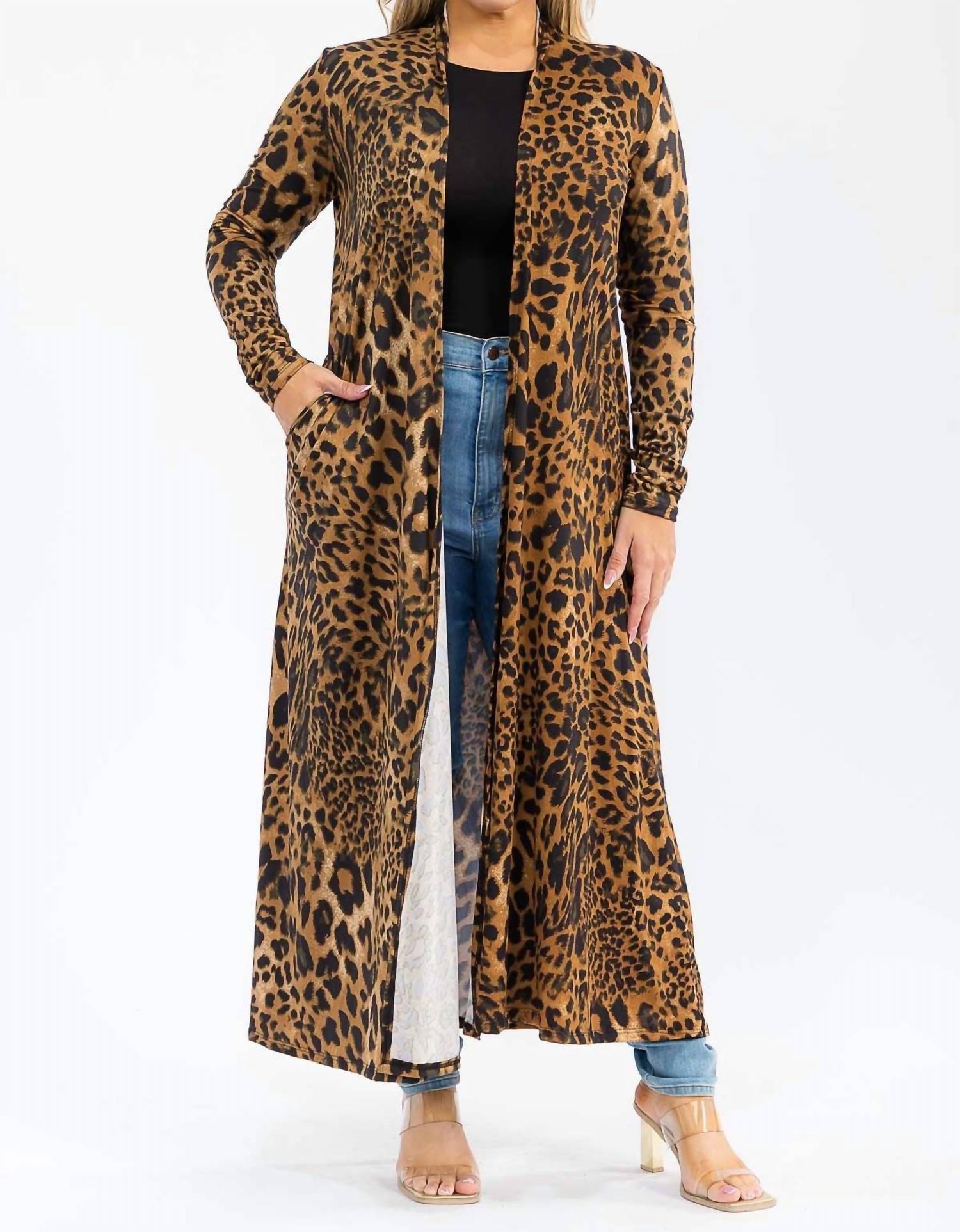 Кардиган макси с длинными рукавами и открытым передом коричневого цвета Karen T Design, коричневый
Кардиган макси с длинными рукавами и открытым передом коричневого цвета Karen T Design, коричневый