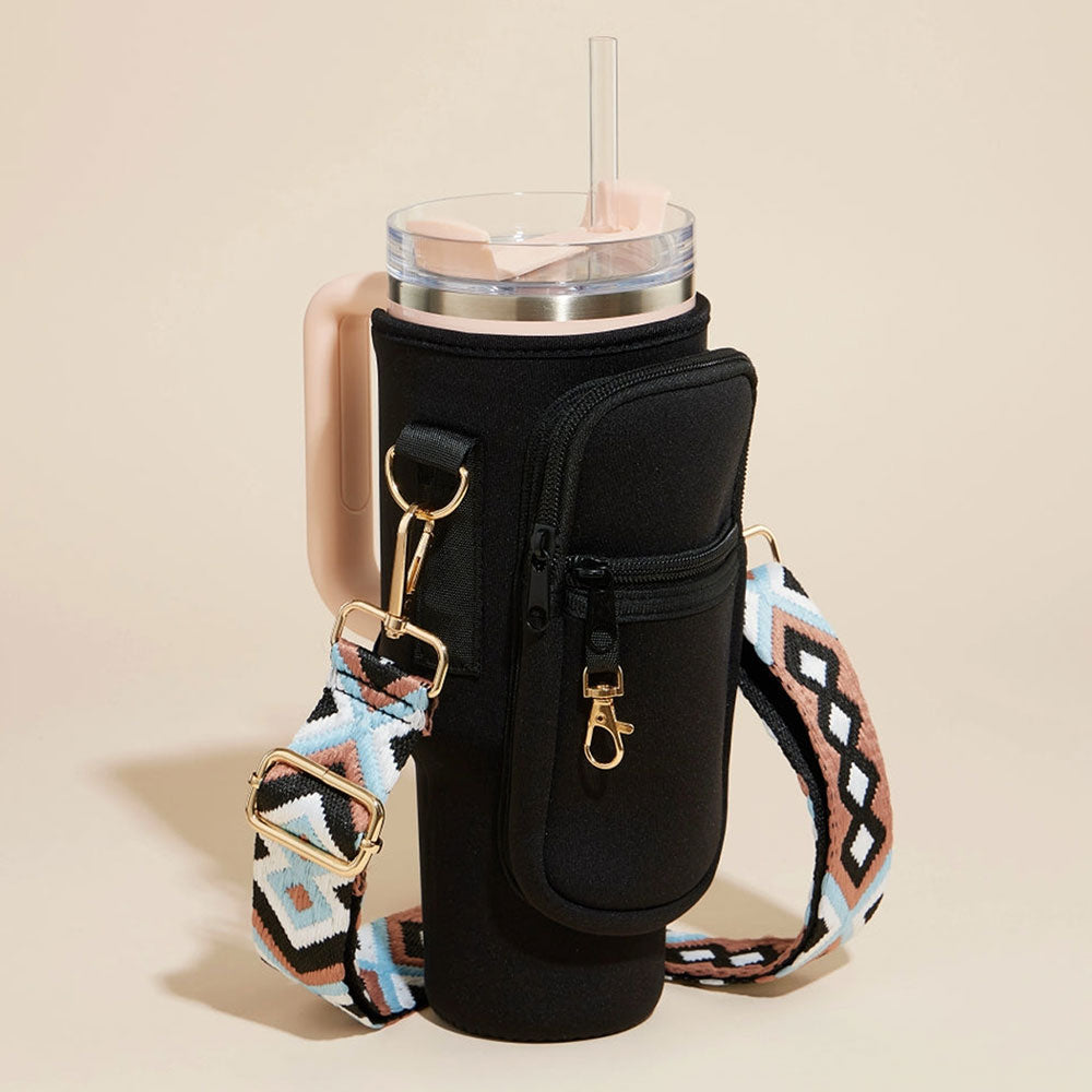 Сумка-переноска для стаканов с ацтекским принтом на ремне через плечо FASHNZFAB, черный
Сумка-переноска для стаканов с ацтекским принтом на ремне через плечо FASHNZFAB, черный