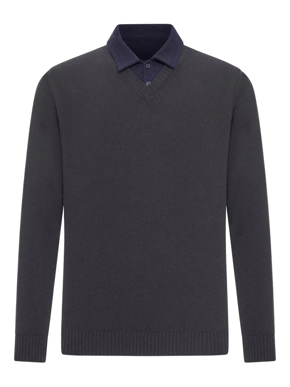 Поло из хлопкового пике с контрастным воротником Roberto Collina, серый
Поло из хлопкового пике с контрастным воротником Roberto Collina, серый