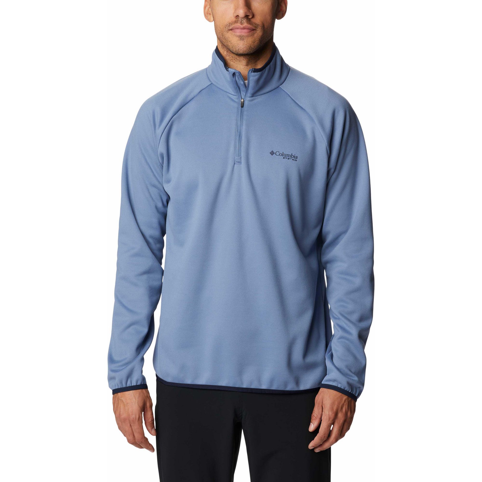 Мужской флисовый пуловер с молнией 1/4 PFG Termina Columbia, Bluestone/Collegiate Navy
Мужской флисовый пуловер с молнией 1/4 PFG Termina Columbia, Bluestone/Collegiate Navy