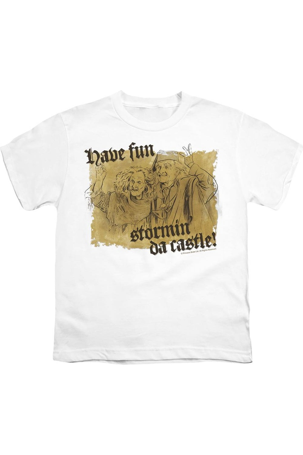 Футболка с коротким рукавом для детей "Принцесса-невеста: Штурм замка" Gildan, белый
Футболка с коротким рукавом для детей "Принцесса-невеста: Штурм замка" Gildan, белый