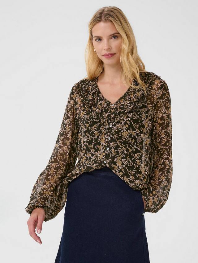Sanaz блузка с цветочным принтом и рюшами Part Two, Black Flower Bouquet
Sanaz блузка с цветочным принтом и рюшами Part Two, Black Flower Bouquet