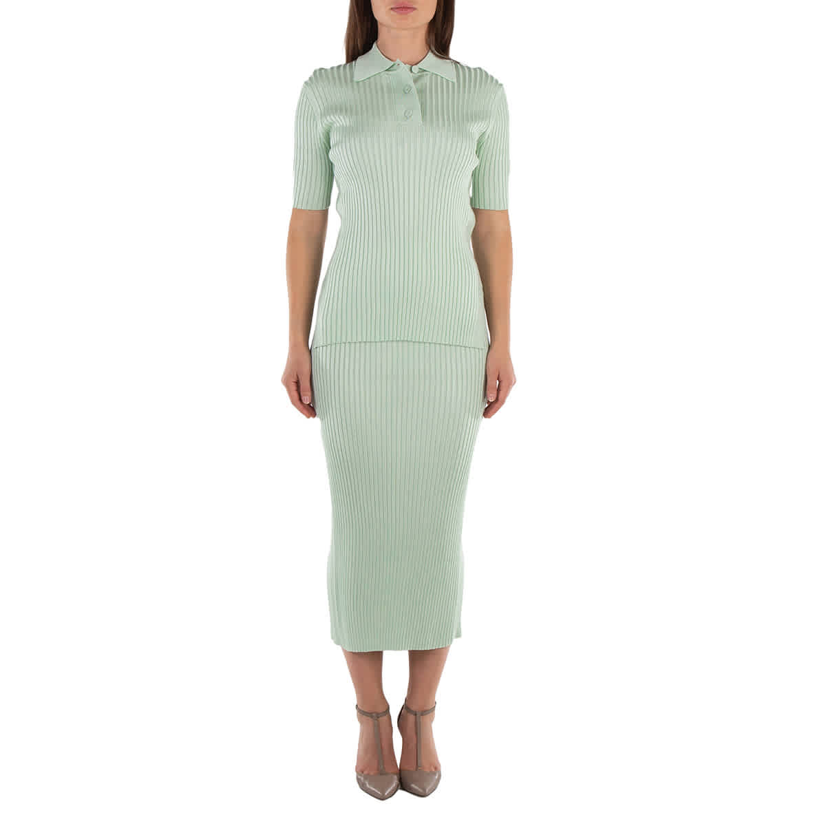 Jil Sander Женская миди-юбка из ребристого трикотажа, Apple
Jil Sander Женская миди-юбка из ребристого трикотажа, Apple