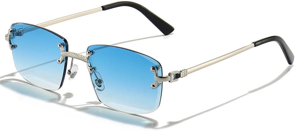 Солнцезащитные очки без оправы для женщин в стиле ретро с металлическим блеском, солнцезащитные очки для мужчин для вечеринок с градиентным переходом цвета HDUBFY, C02 Silver Sky Blue
Солнцезащитные очки без оправы для женщин в стиле ретро с металлическим блеском, солнцезащитные очки для мужчин для вечеринок с градиентным переходом цвета HDUBFY, C02 Silver Sky Blue