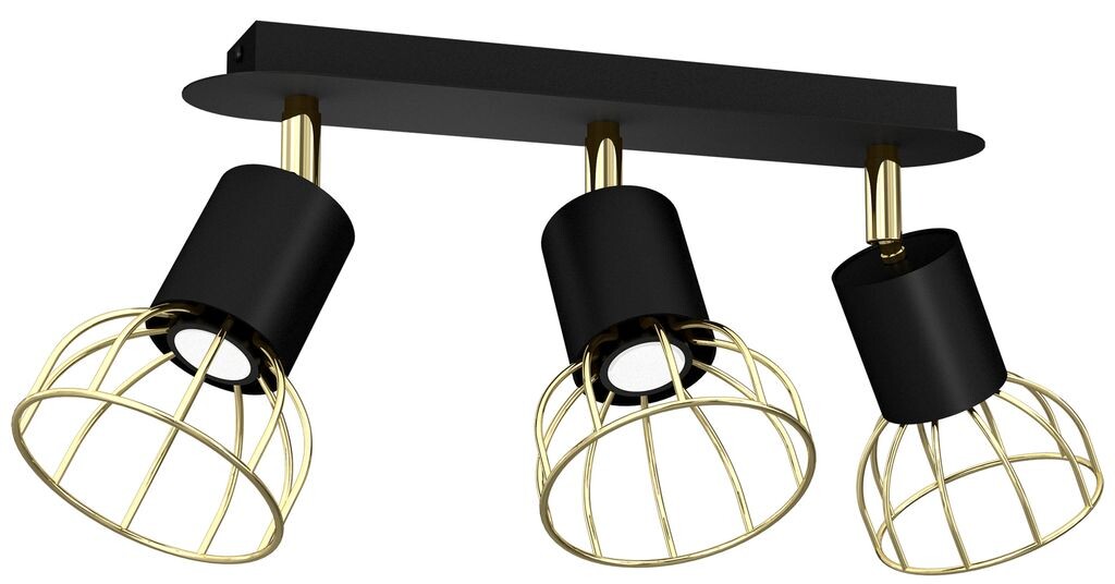 Dante Black/Gold 3X Mini Gu10 Потолочный светильник Потолочный светильник Milagro, черный
Dante Black/Gold 3X Mini Gu10 Потолочный светильник Потолочный светильник Milagro, черный