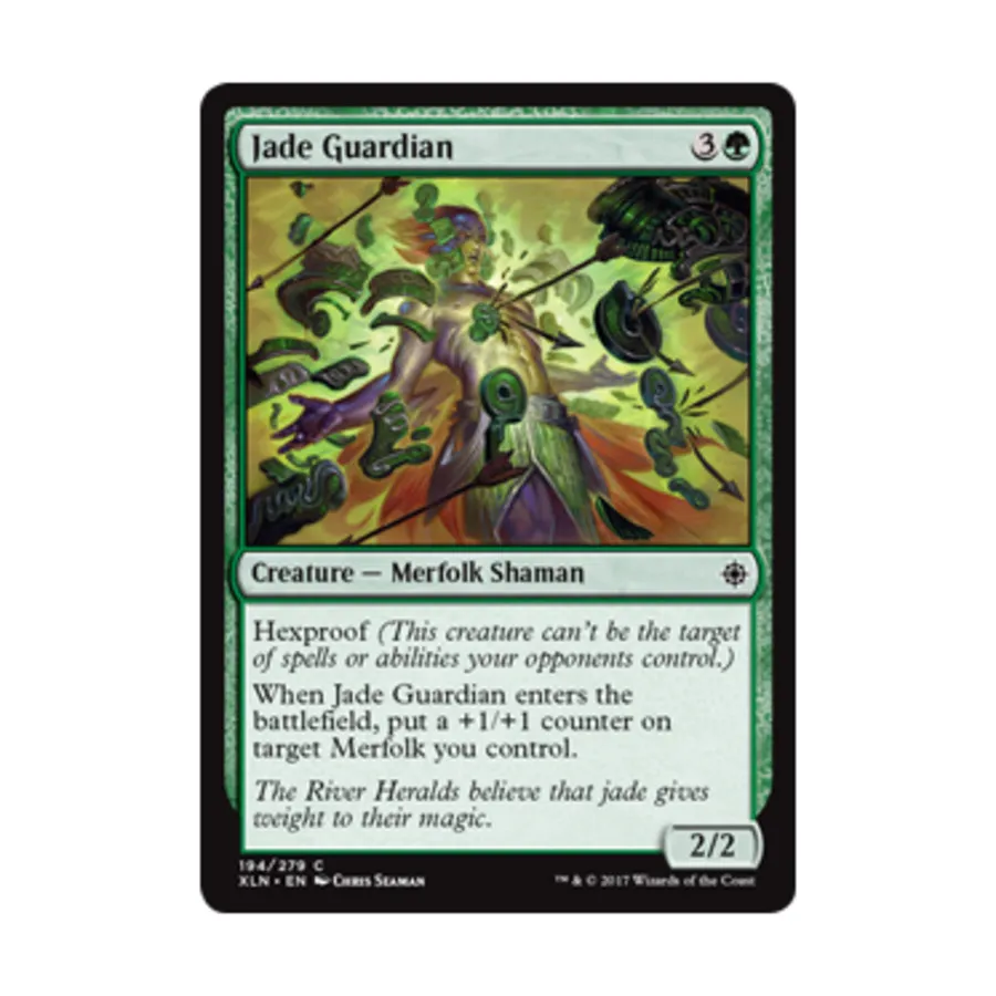 CCG Нефритовый страж (клавиша C), MTG - Ixalan
CCG Нефритовый страж (клавиша C), MTG - Ixalan