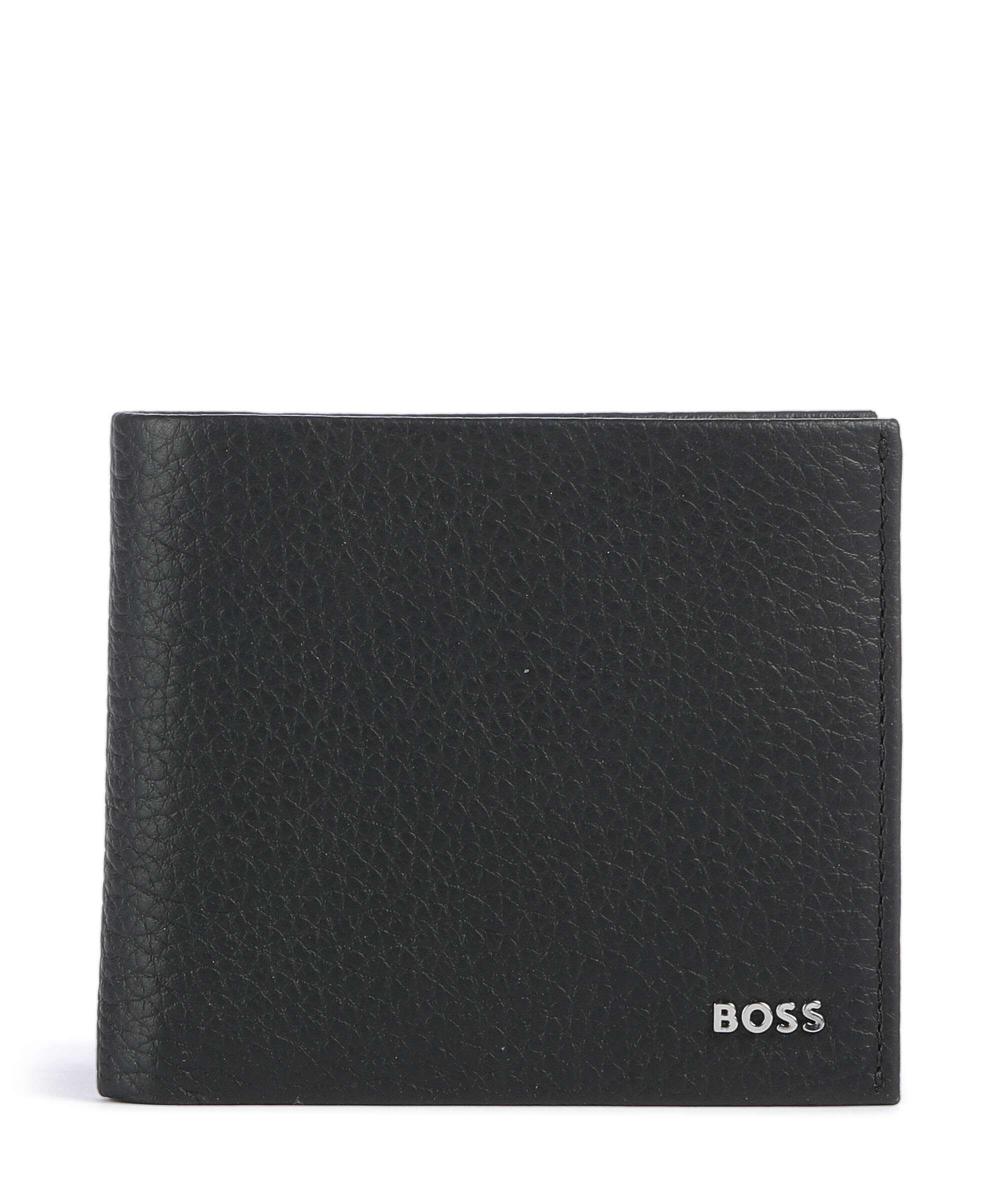 Кошелек Crosstown из зернистой коровьей кожи Boss, черный 
Кошелек Crosstown из зернистой коровьей кожи Boss, черный