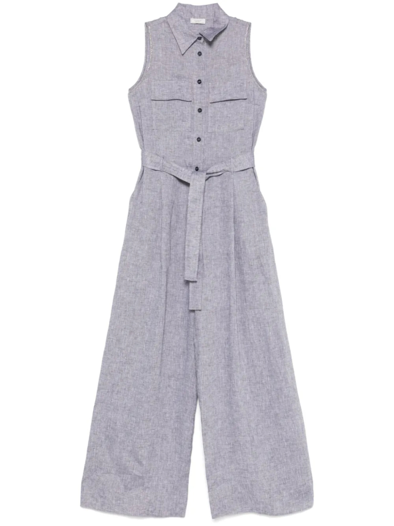 Peserico льняной комбинезон с поясом, серый
Peserico льняной комбинезон с поясом, серый