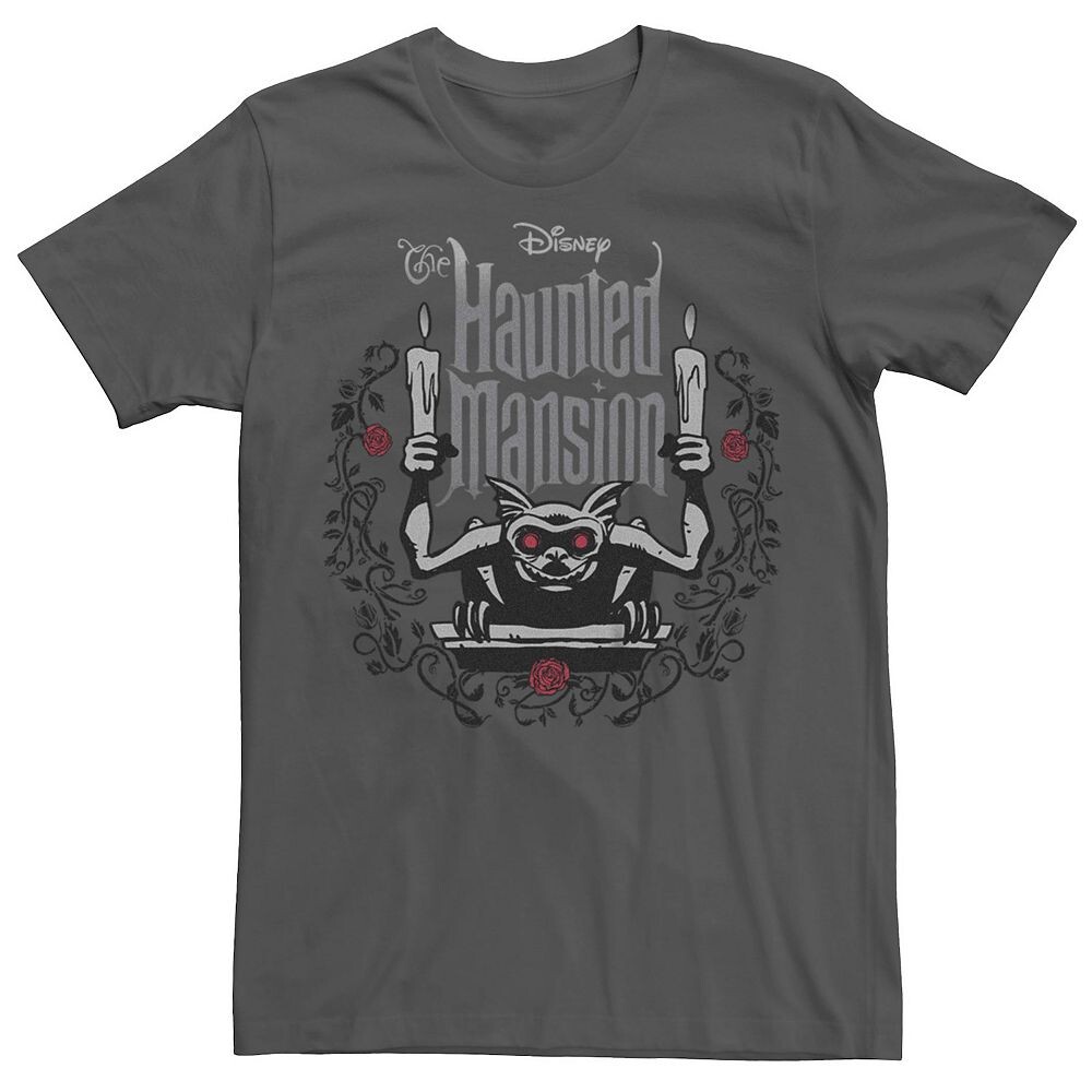 Мужская футболка с рисунком The Haunted Mansion Gargoyle Candles Roses Licensed Character, цвет Charcoal
Мужская футболка с рисунком The Haunted Mansion Gargoyle Candles Roses Licensed Character, цвет Charcoal