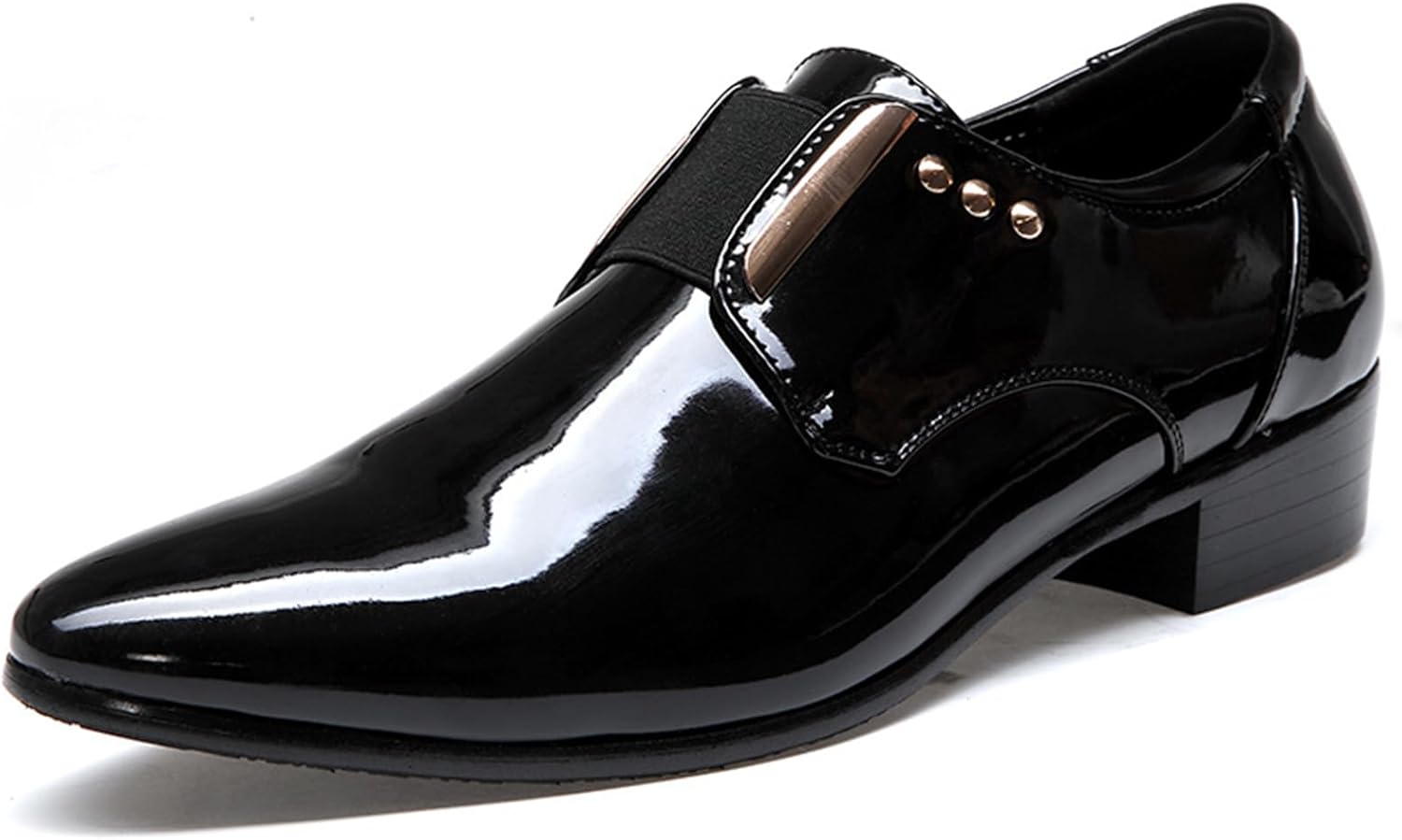 Мужские лоферы NVBUKE из лакированной кожи с заостренным носком, эластичной вставкой, низким каблуком, классические роскошные туфли для смокинга, деловые, формальные, свадебные и вечерние кожаные туфли, черный
Мужские лоферы NVBUKE из лакированной кожи с заостренным носком, эластичной вставкой, низким каблуком, классические роскошные туфли для смокинга, деловые, формальные, свадебные и вечерние кожаные туфли, черный