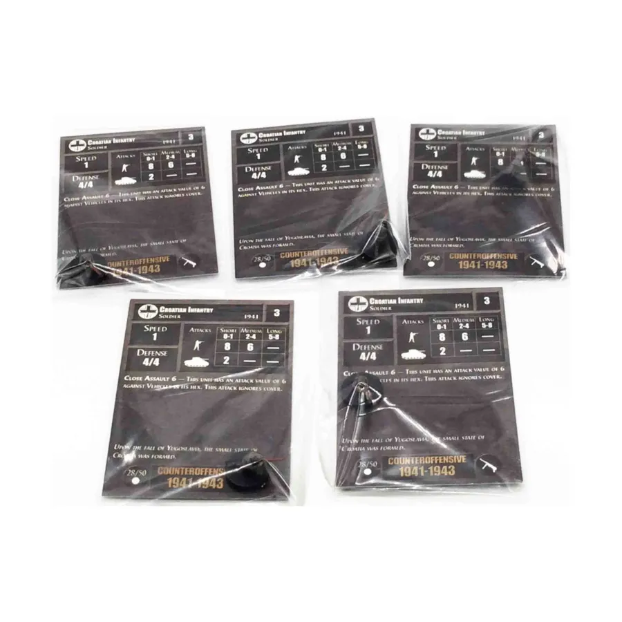 Хорватская пехота (С) x5, Axis & Allies - Collectible Miniatures Game - Counter Offensive 1941-1943 Singles
Хорватская пехота (С) x5, Axis & Allies - Collectible Miniatures Game - Counter Offensive 1941-1943 Singles