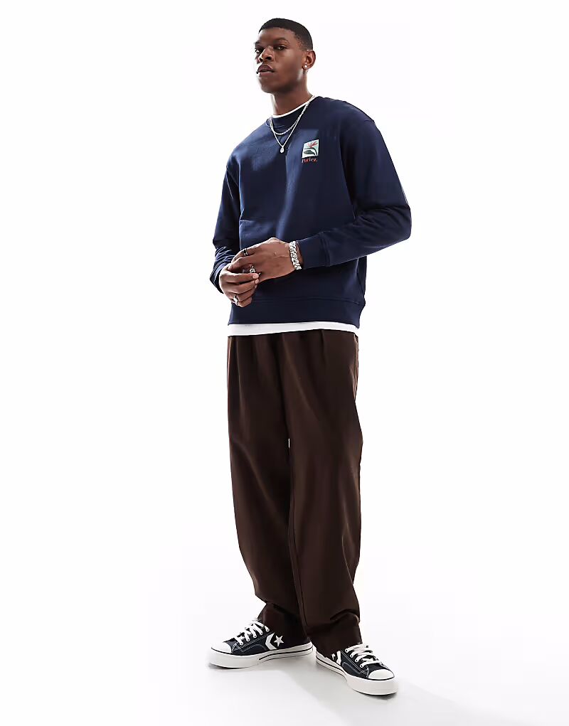 Толстовка Parlez Planter с круглым вырезом и логотипом, темно-синего цвета
Толстовка Parlez Planter с круглым вырезом и логотипом, темно-синего цвета