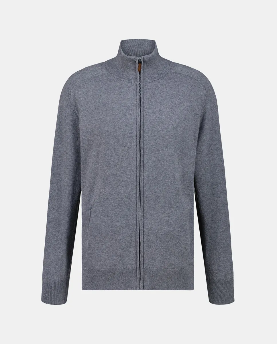 Мужской кардиган с полуворотником на молнии гладкий из мериносовой шерсти Emidio Tucci, серый
Мужской кардиган с полуворотником на молнии гладкий из мериносовой шерсти Emidio Tucci, серый