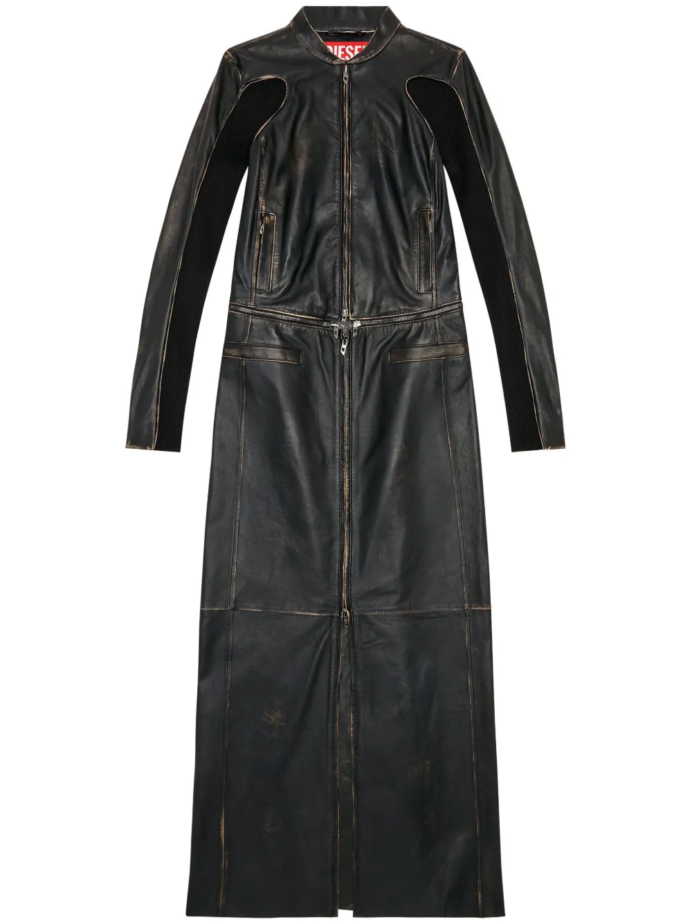 Кожаное платье макси L-Tot DIESEL, черный
Кожаное платье макси L-Tot DIESEL, черный