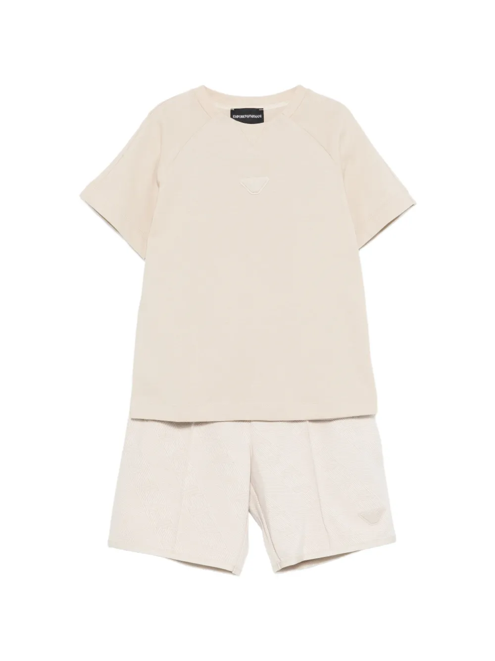 Комплект шорт с логотипом Emporio Armani Kids, бежевый
Комплект шорт с логотипом Emporio Armani Kids, бежевый