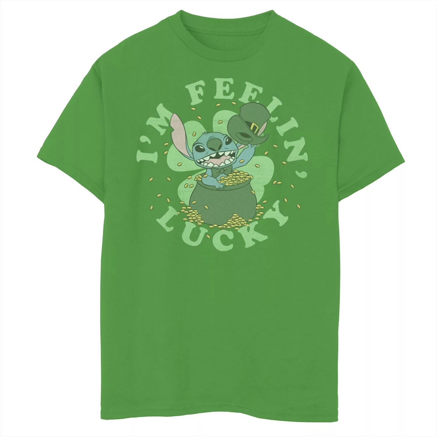 Футболка с изображением портрета «Мне повезет» Disney's Lilo & Stitch 8–20 St. Patty's Disney
Футболка с изображением портрета «Мне повезет» Disney's Lilo & Stitch 8–20 St. Patty's Disney