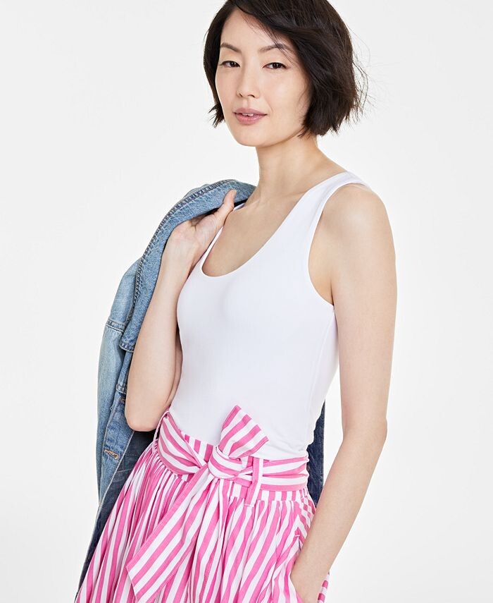 Женская длинная майка без рукавов с круглым вырезом On 34th, белый
Женская длинная майка без рукавов с круглым вырезом On 34th, белый