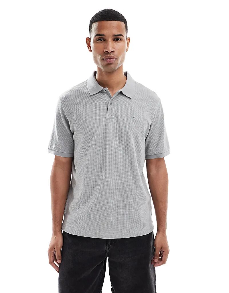 Текстурированная рубашка-поло Jack & Jones серого цвета
Текстурированная рубашка-поло Jack & Jones серого цвета