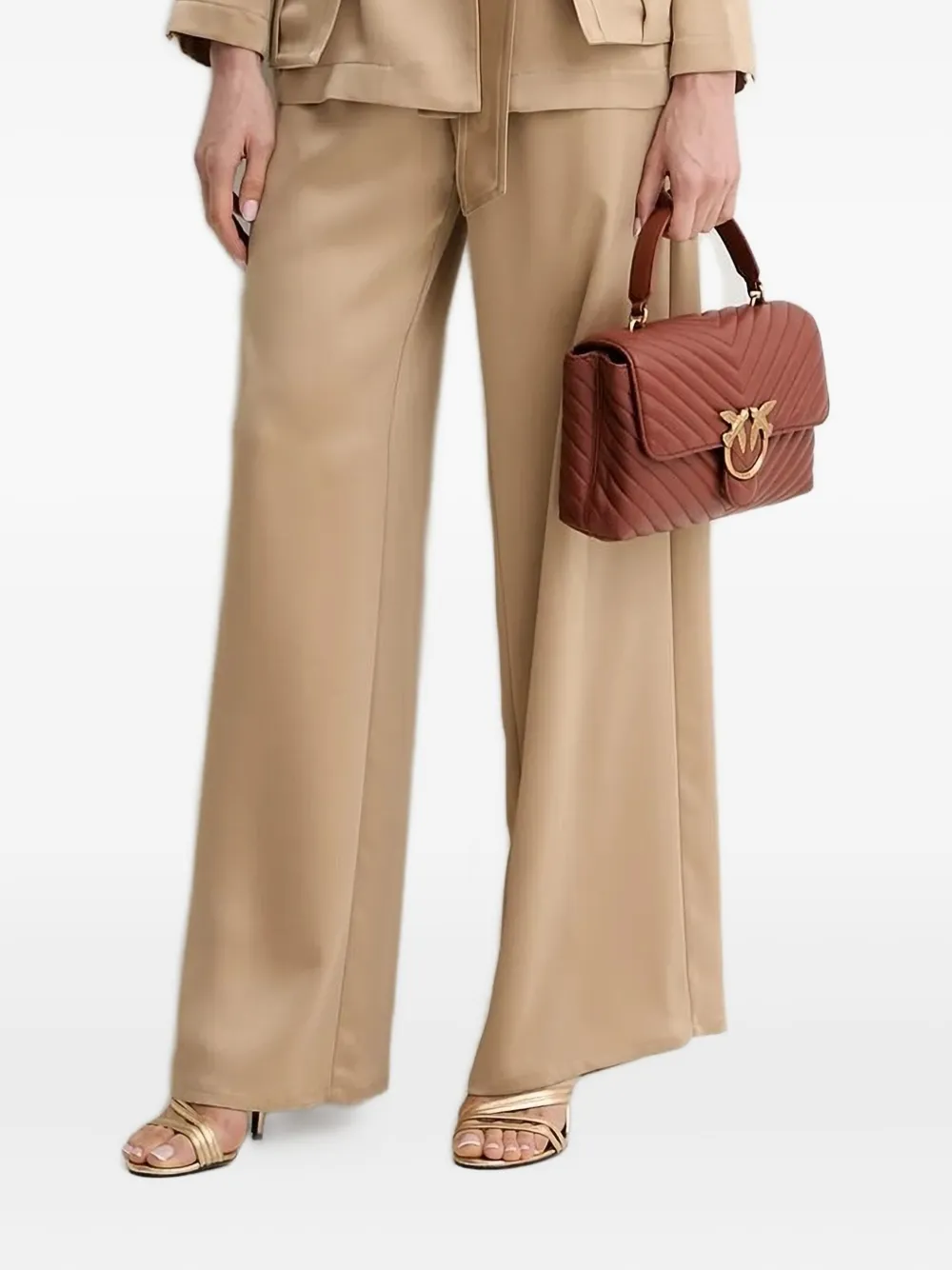 Брюки с эластичным поясом Simona Corsellini, нейтральный
Брюки с эластичным поясом Simona Corsellini, нейтральный