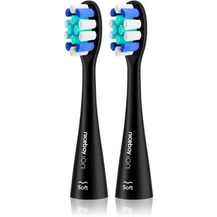 Сменная насадка ION Sonic Lite - мягкая, черная, 2 шт. Niceboy 
Сменная насадка ION Sonic Lite - мягкая, черная, 2 шт. Niceboy