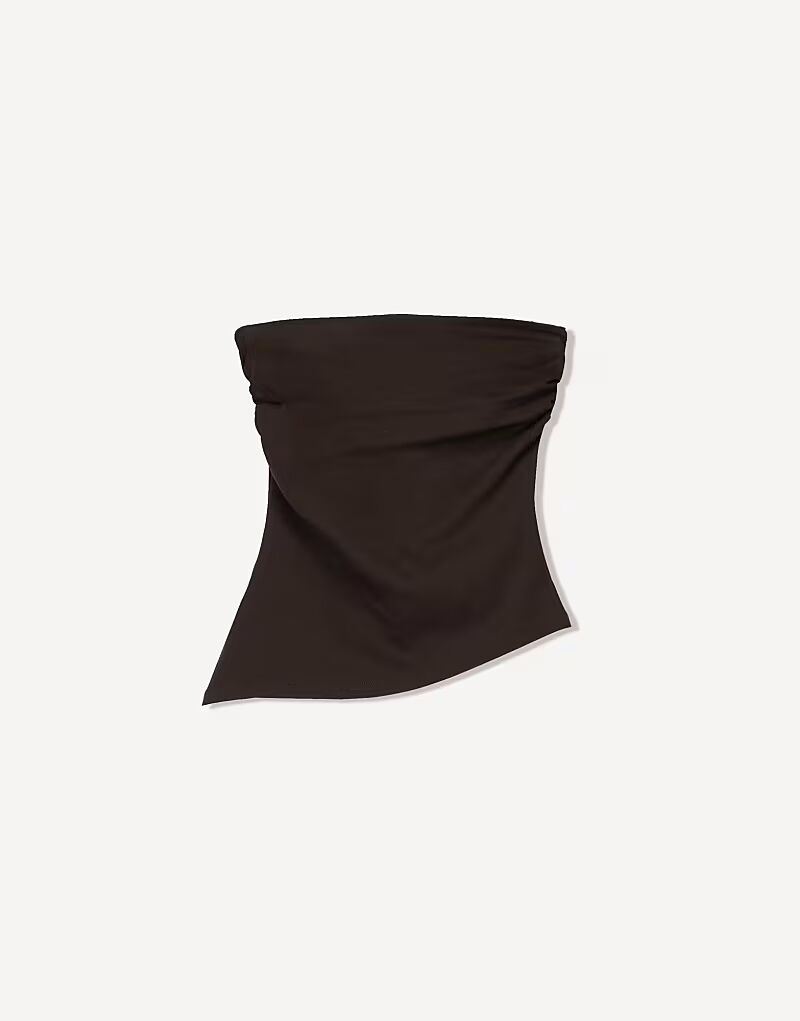 Топ-бандо Bershka со сборками коричневого цвета
Топ-бандо Bershka со сборками коричневого цвета