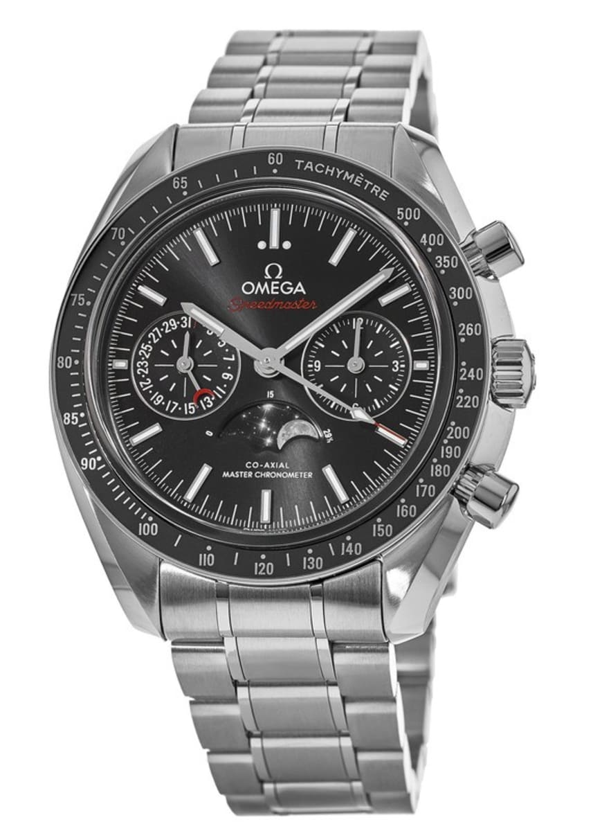 Omega Speedmaster Moonphase Co-Axial Master Chronometer Chronograph черные циферблаты из нержавеющей стали мужские часы 304.30.44.52.01.001
Omega Speedmaster Moonphase Co-Axial Master Chronometer Chronograph черные циферблаты из нержавеющей стали мужские часы 304.30.44.52.01.001