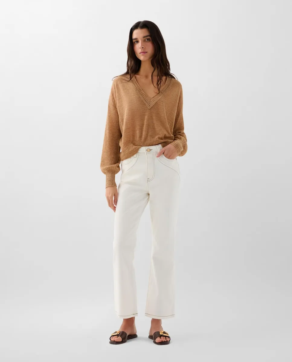 Женские брюки-кюлоты классического кроя с декоративными швами Scalpers, белый
Женские брюки-кюлоты классического кроя с декоративными швами Scalpers, белый