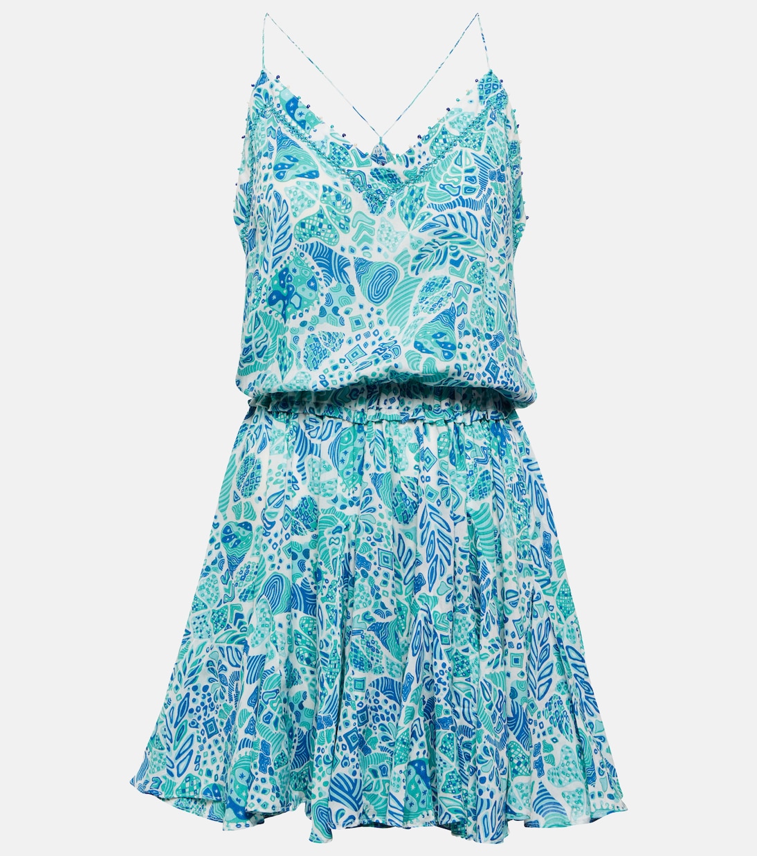 Мини-платье с принтом Лори Poupette St Barth, Aqua Chagal
Мини-платье с принтом Лори Poupette St Barth, Aqua Chagal