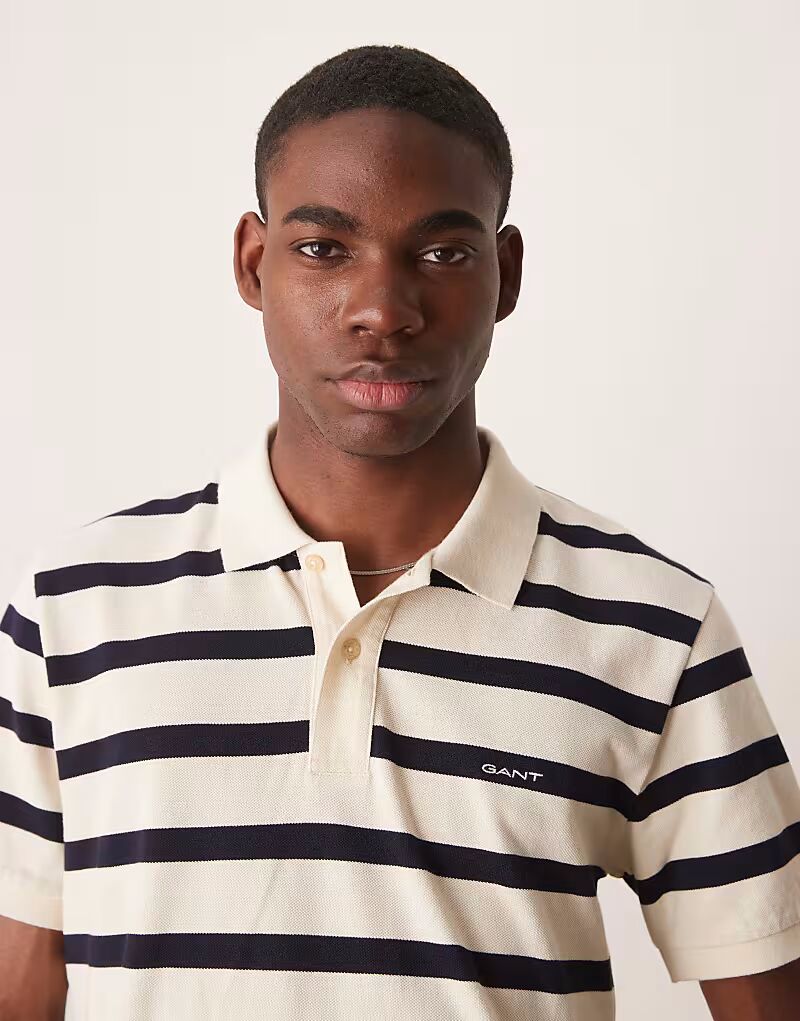 Полосатое поло кремового цвета Gant, Бежевый, Полосатое поло кремового цвета Gant
Полосатое поло кремового цвета Gant, Бежевый, Полосатое поло кремового цвета Gant
