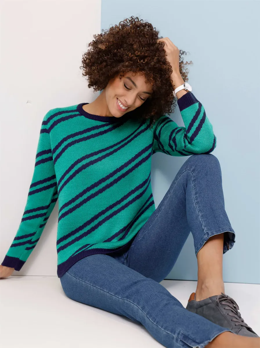 Вязаный свитер Classic Basics "полосатый свитер", синий
Вязаный свитер Classic Basics "полосатый свитер", синий